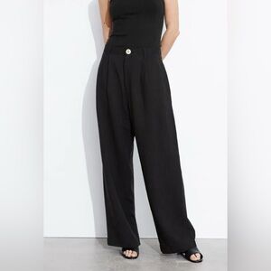 & Other Stories Black High-Waisted Pants